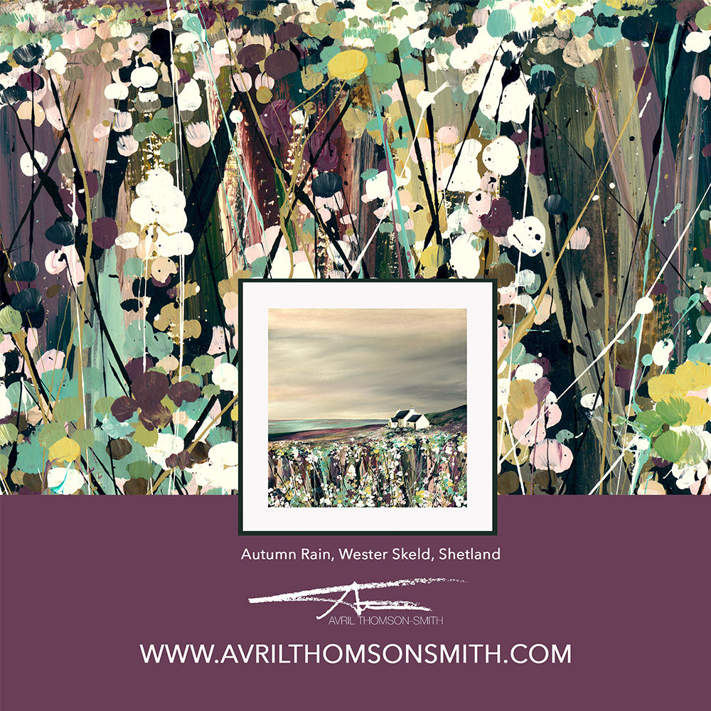 Autumn rain card