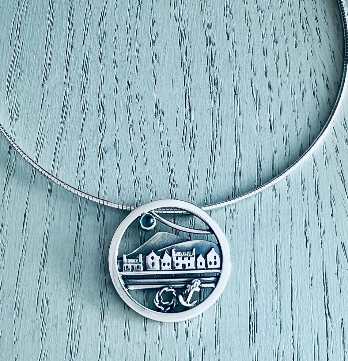 Round Anchors Haven Large Pendant