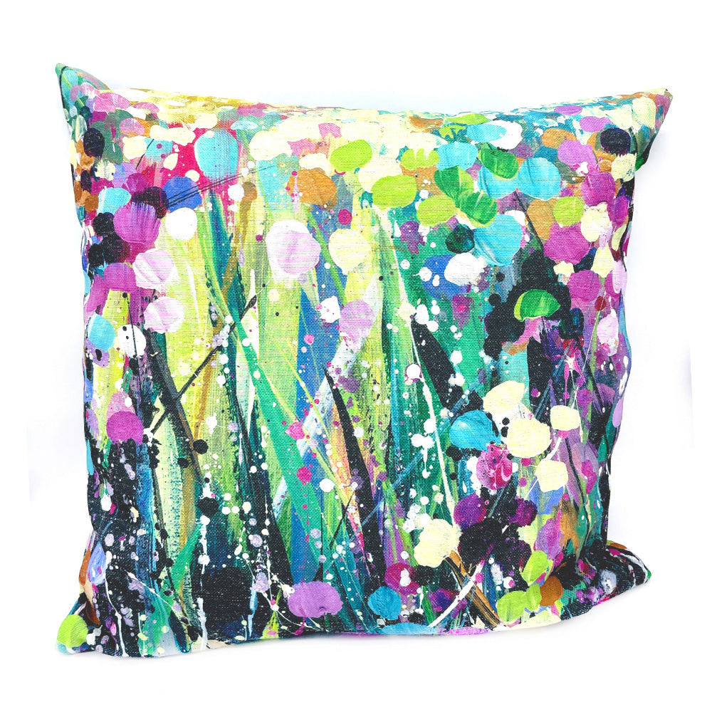 A field of flowers cushion