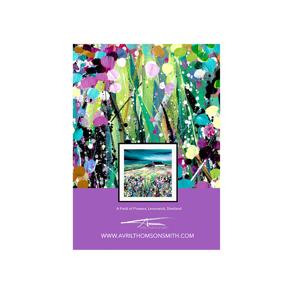 A field of flowers A6 notebook