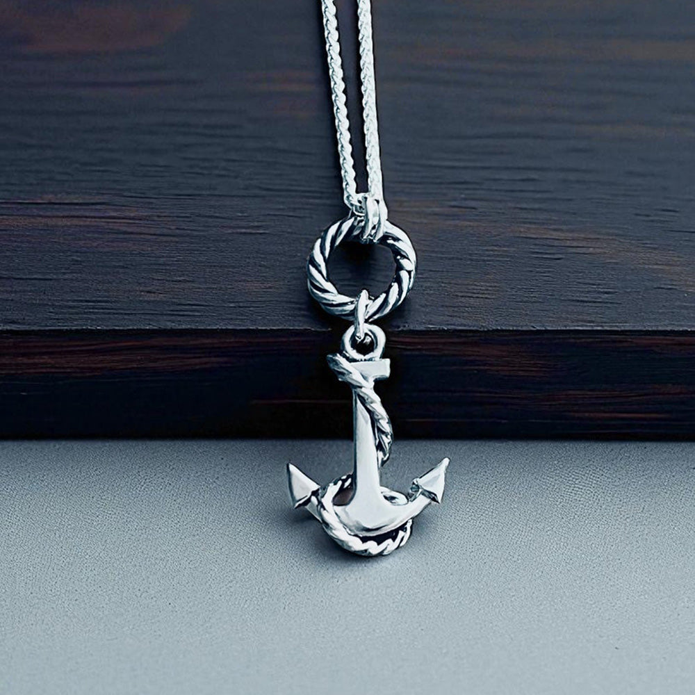 Anchors Haven Coil & Anchor Pendant