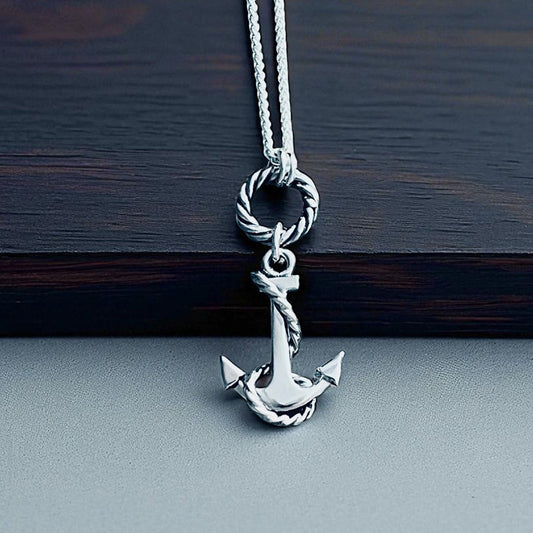 Anchors Haven Coil & Anchor Pendant