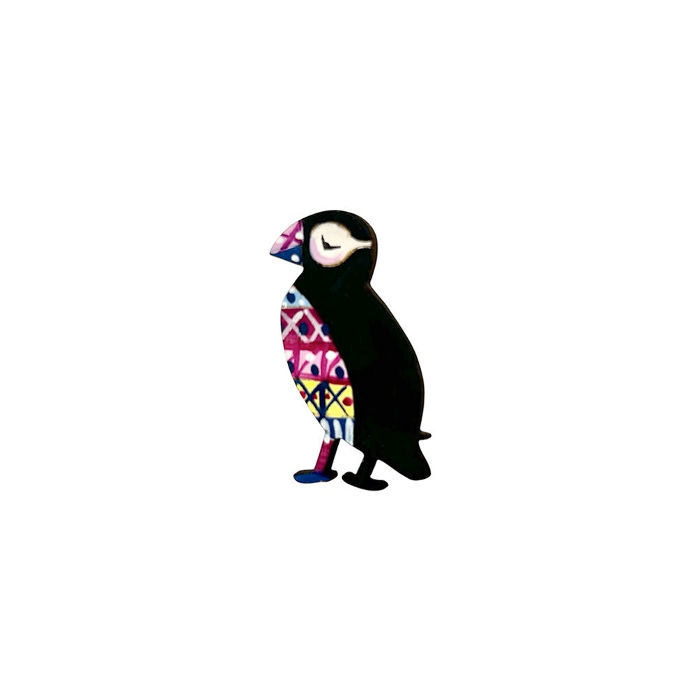 Fair Isle Puffin Brooch