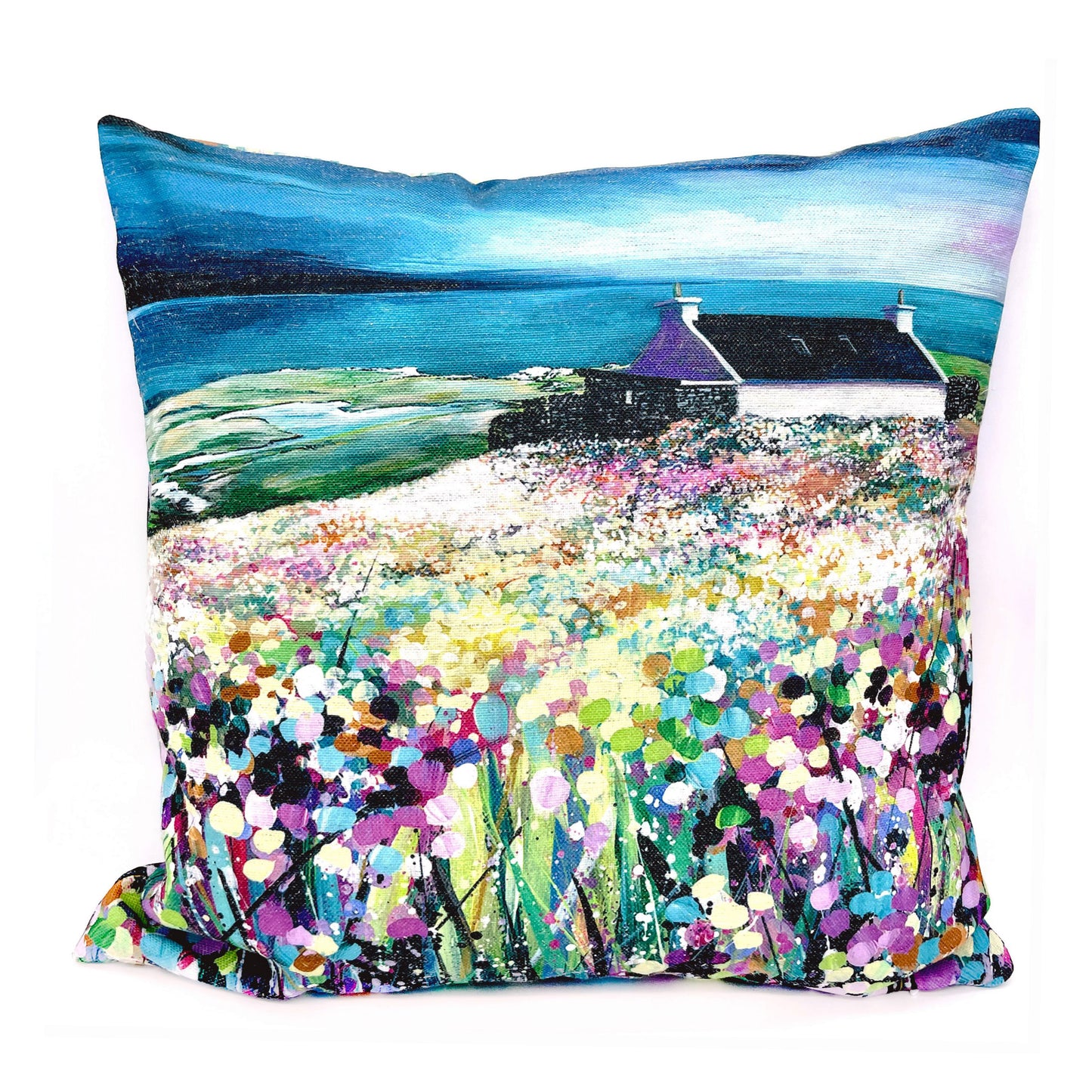 A field of flowers cushion