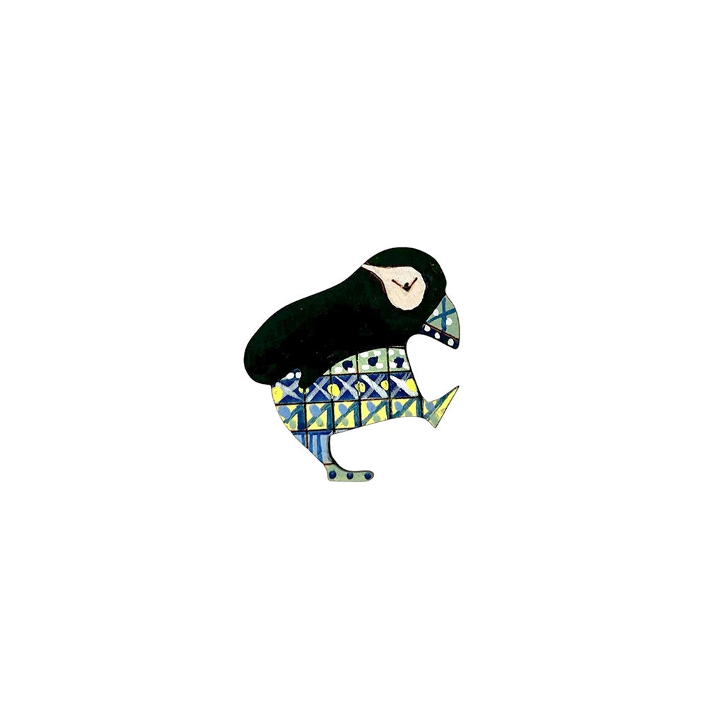 Dancing Puffin Brooch