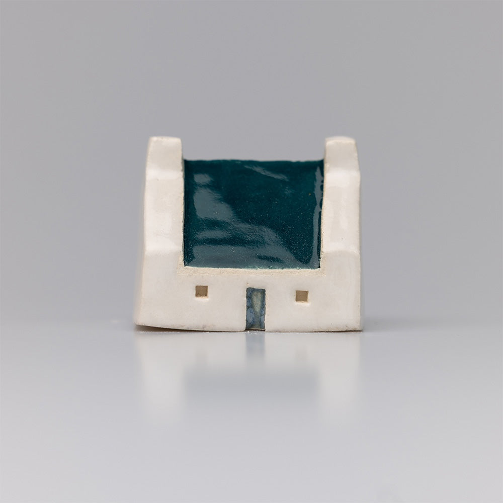 Ceramic Croft House - Teal