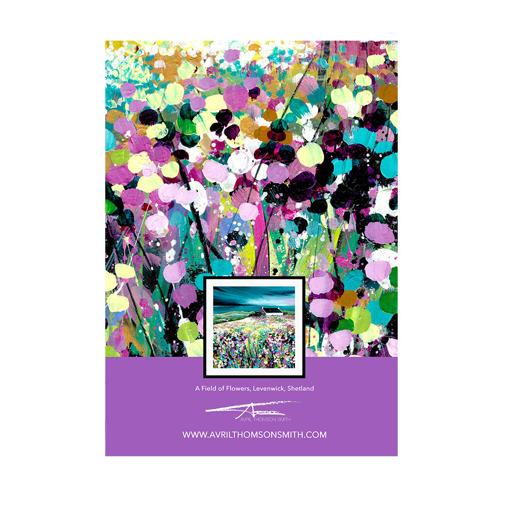 A field of flowers A5 notebook