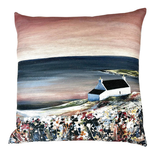 Sunrise over Fladdabister Cushion