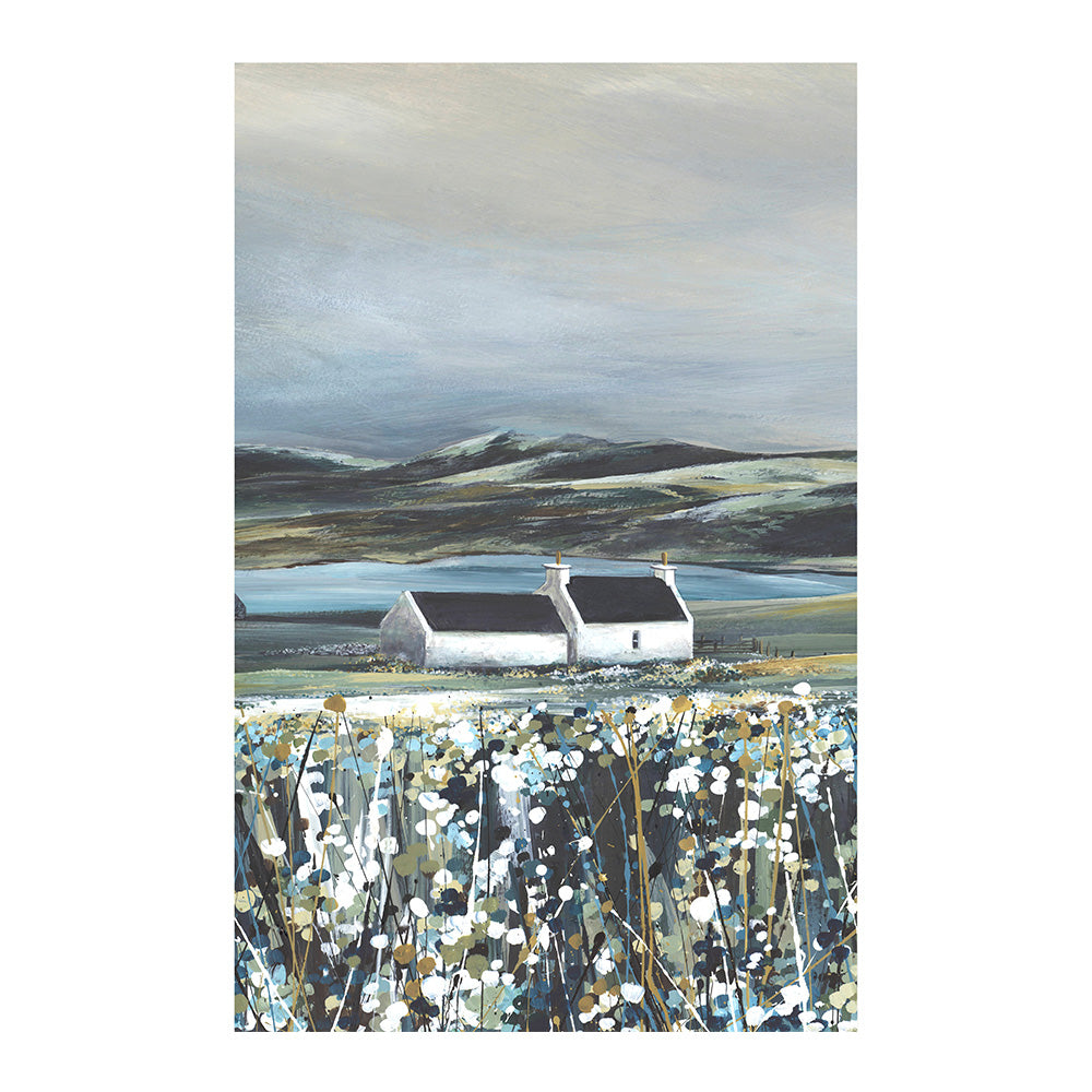 Rain Clouds over Aith Tea Towel