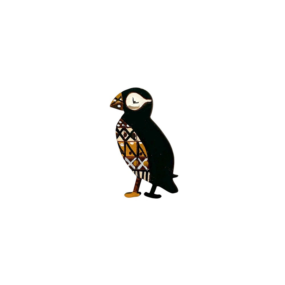 Fair Isle Puffin Brooch