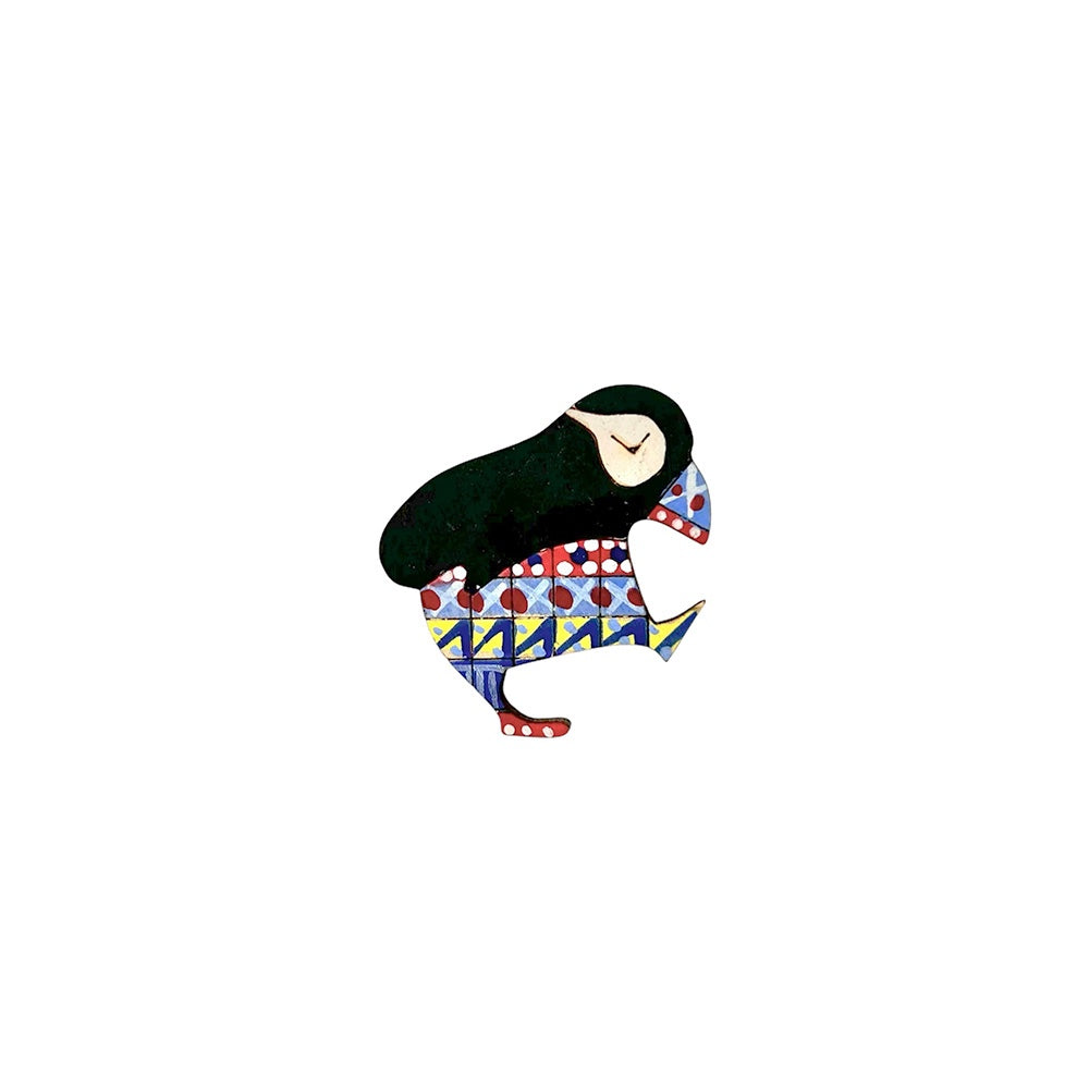 Dancing Puffin Brooch