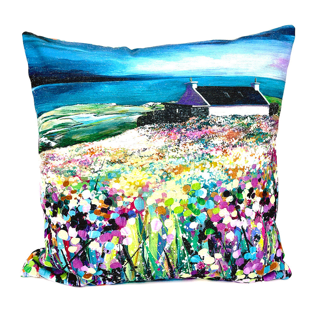 A field of flowers cushion