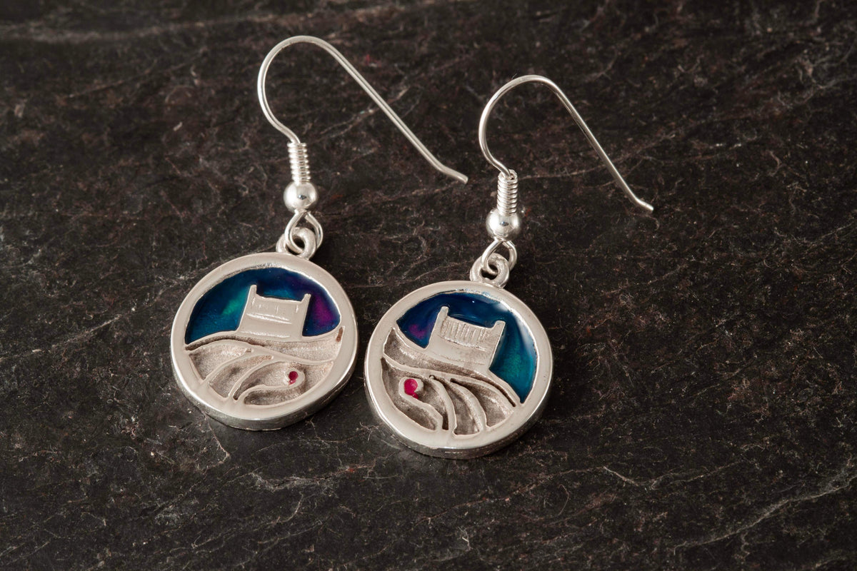 Round Hanging Earrings