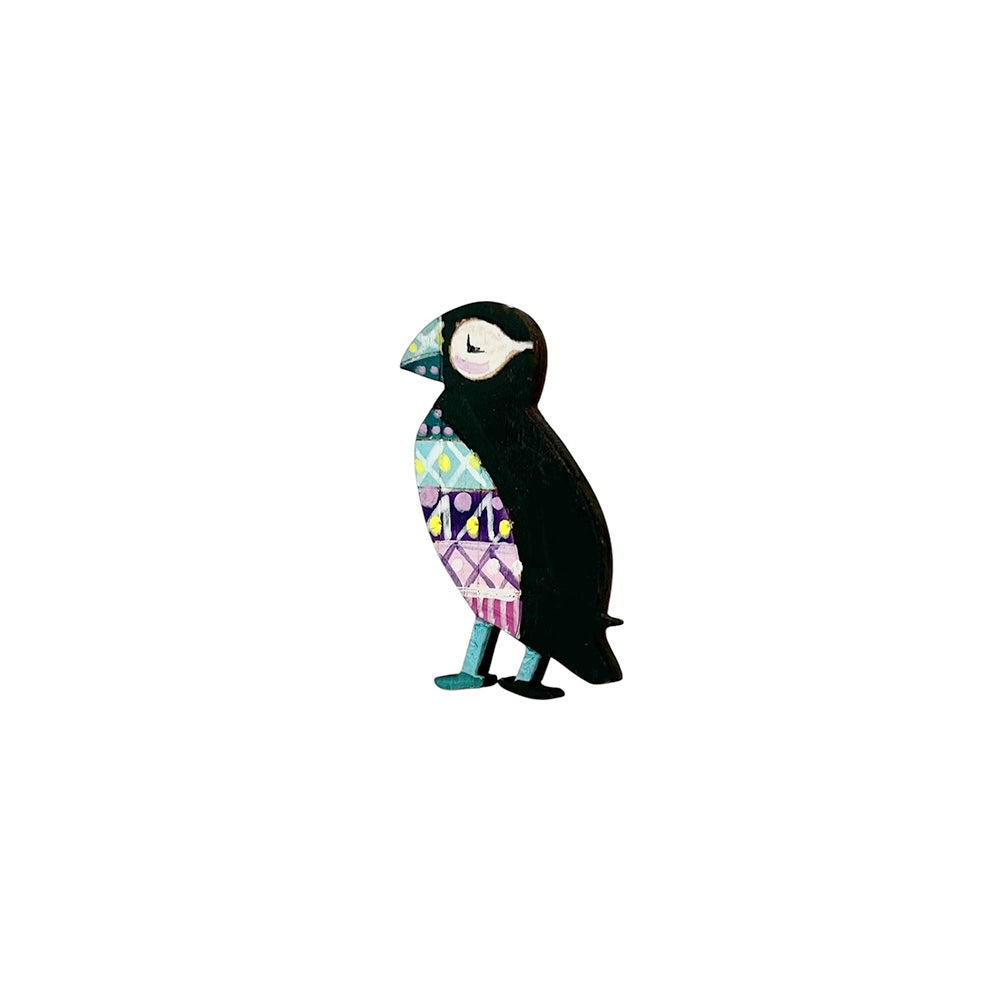 Fair Isle Puffin Brooch