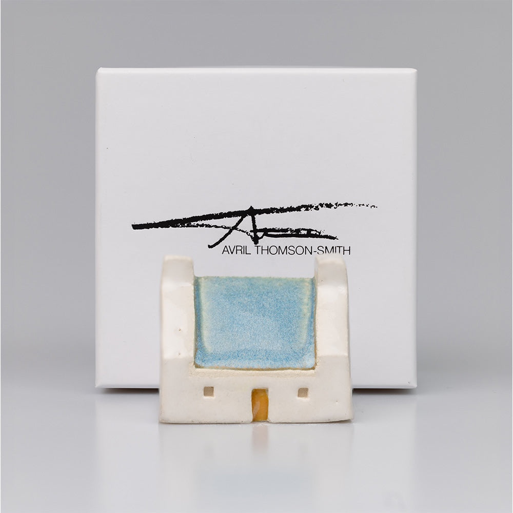 Ceramic Croft House - Light Blue