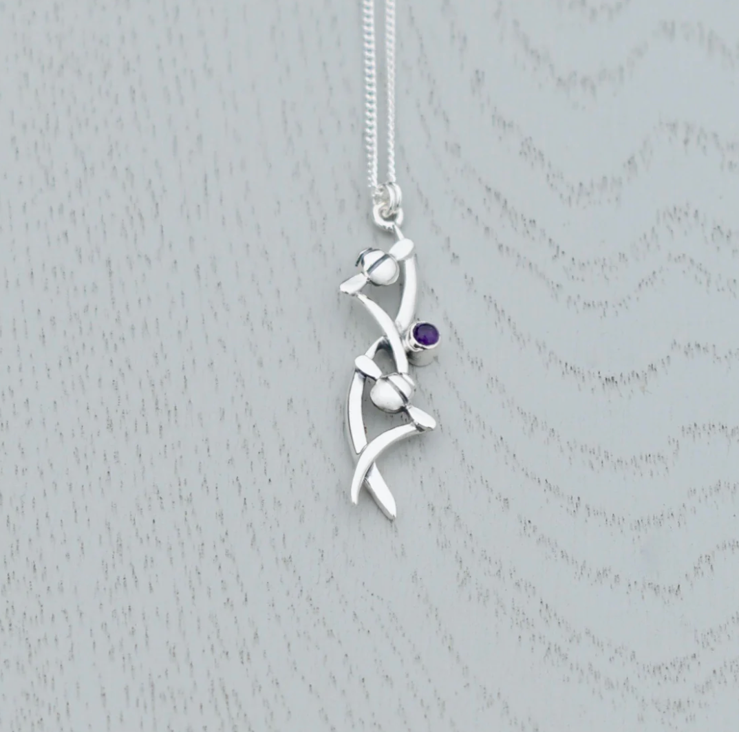 Beach Grass Long Pendant