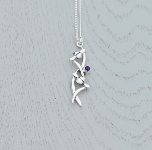 Beach Grass Long Pendant