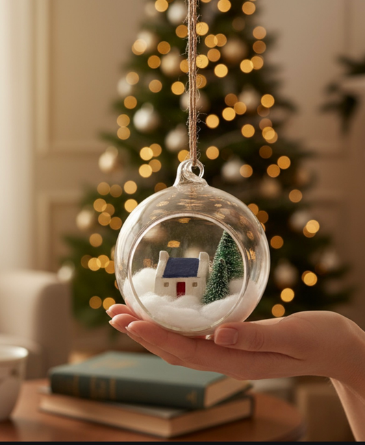 Ceramic Croft House Christmas Bauble