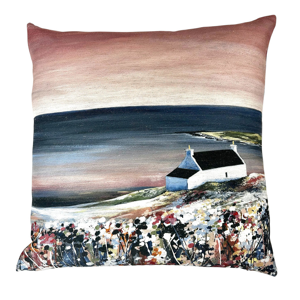 Sunrise over Fladdabister Cushion