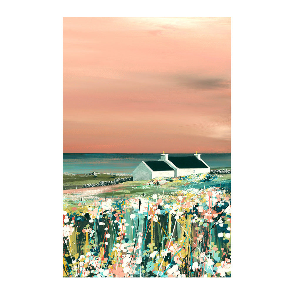 Nightfall at Levenwick Tea Towel