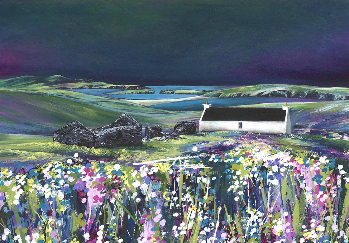 Mirrie Dancers over St Ninian's Isle