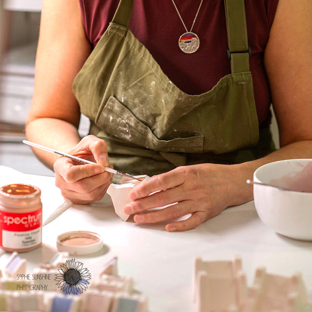 Ceramic Croft House - Light Blue
