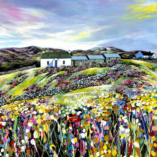 12" Mounted Print - Hills of Colour - Urafirth