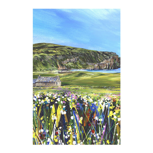 Summers Day at Rackwick Tea Towel