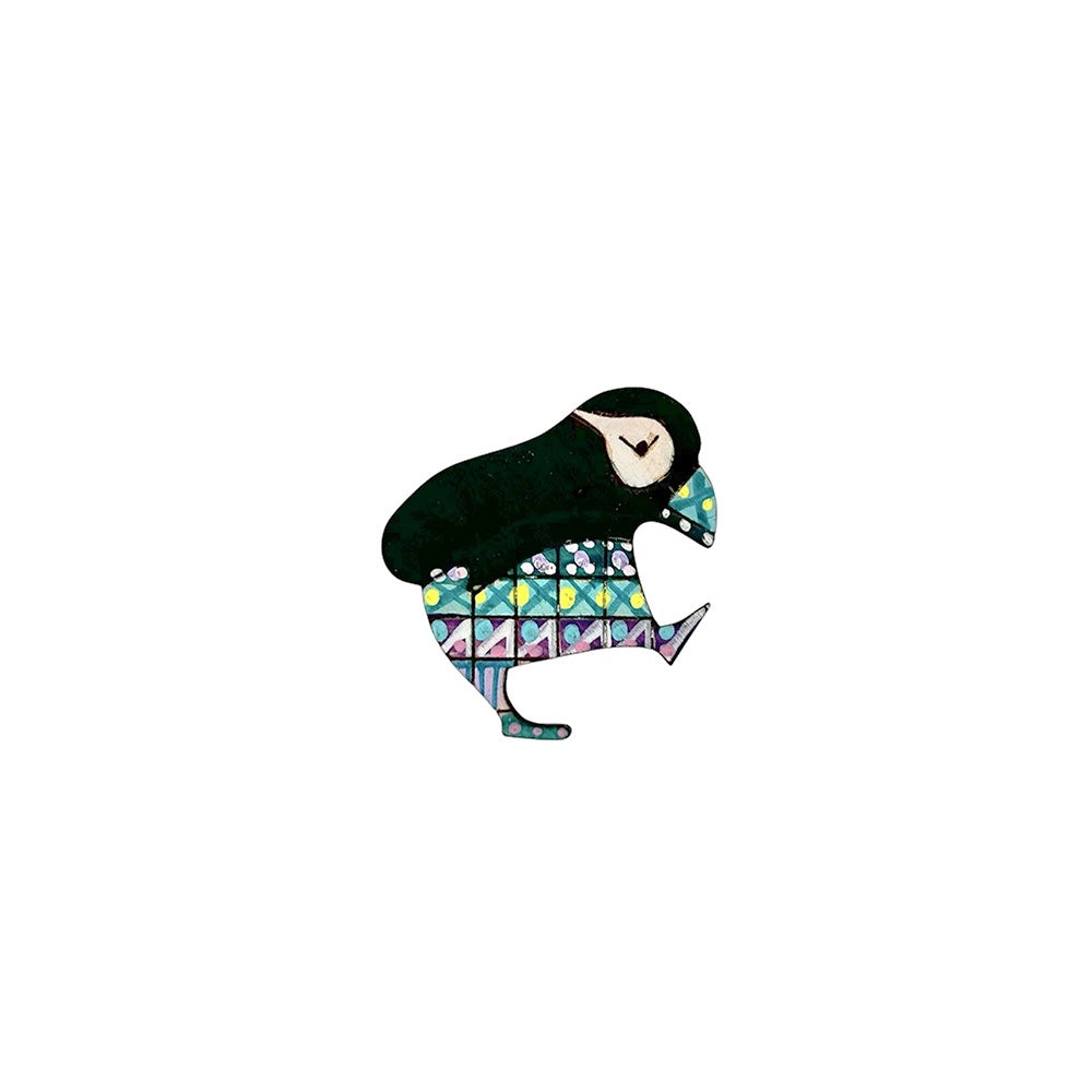 Dancing Puffin Brooch
