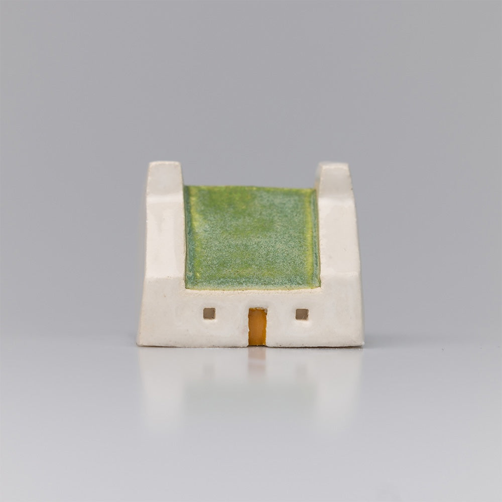 Ceramic Croft House - Light Green