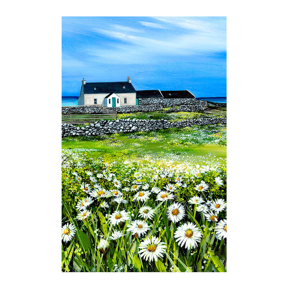 A Field of Daisies Tea Towel