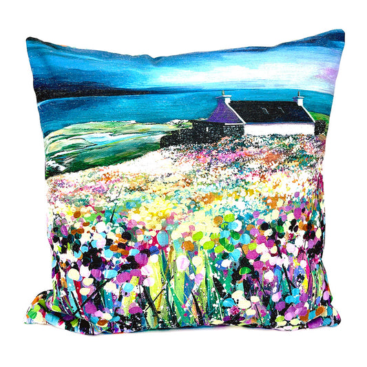 A field of flowers cushion
