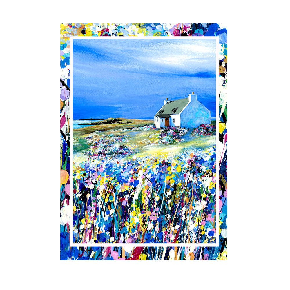Meadows of blue A5 notebook
