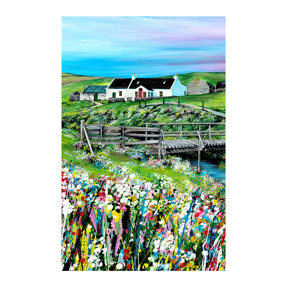 Da Brig at Skaw Tea Towel