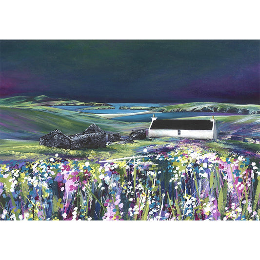 Mirrie dancers over St Ninian's Isle