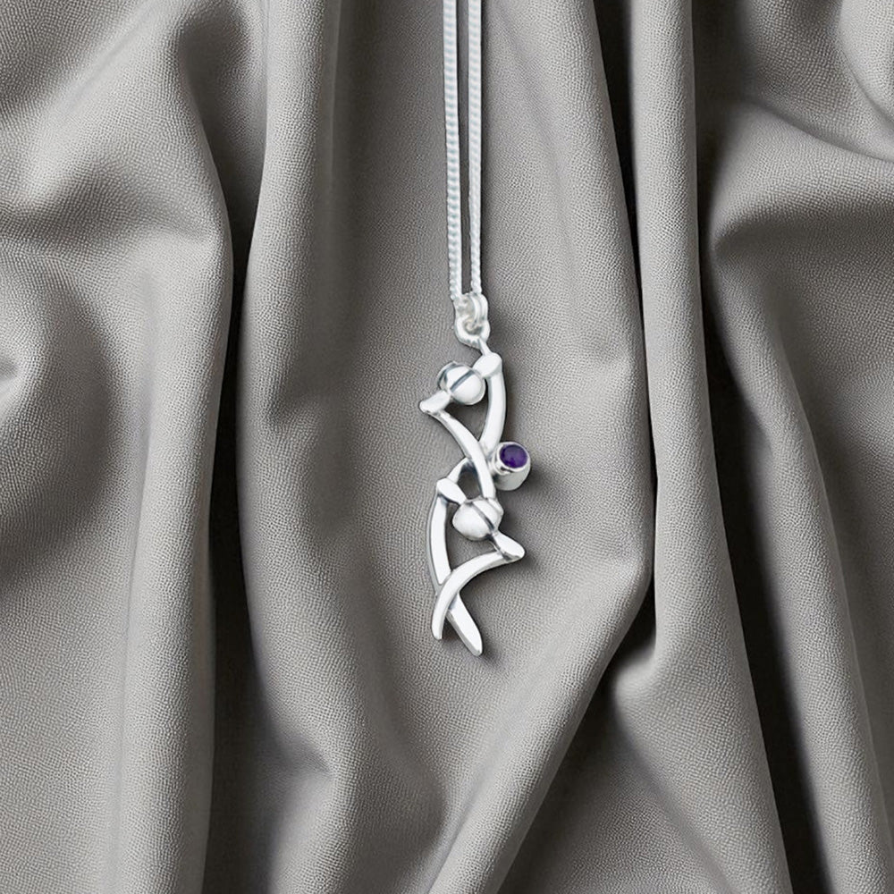 Beach Grass Long Pendant